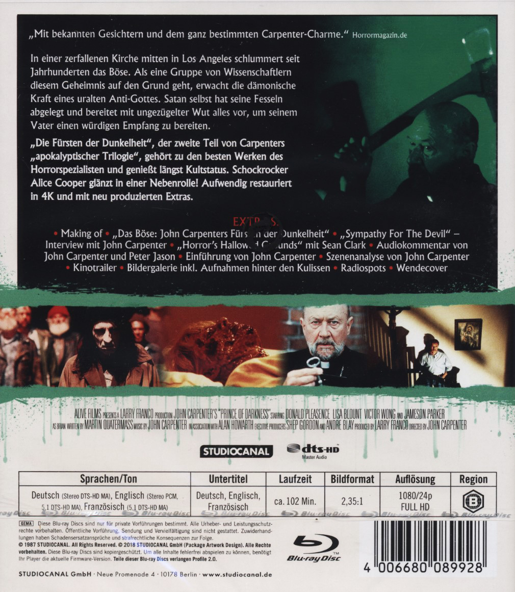 Prince of Darkness (ej svensk text) (Blu-ray) - 2