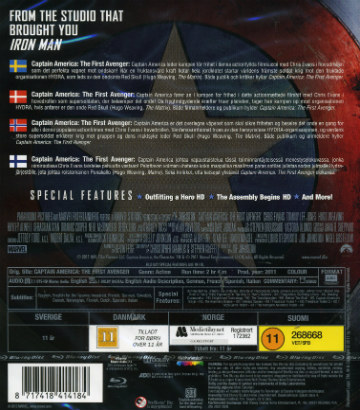 Captain America - The First Avenger (1-disc) ( Blu-ray)  - 2