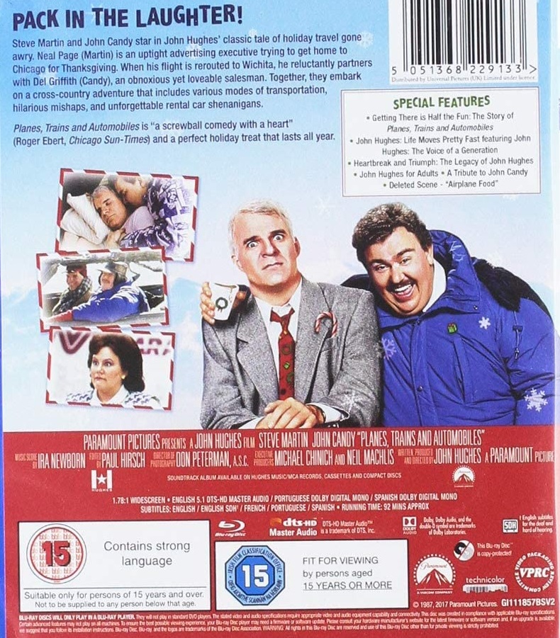 Planes, Trains And Automobiles (ej svensk text) (Blu-ray) - 2