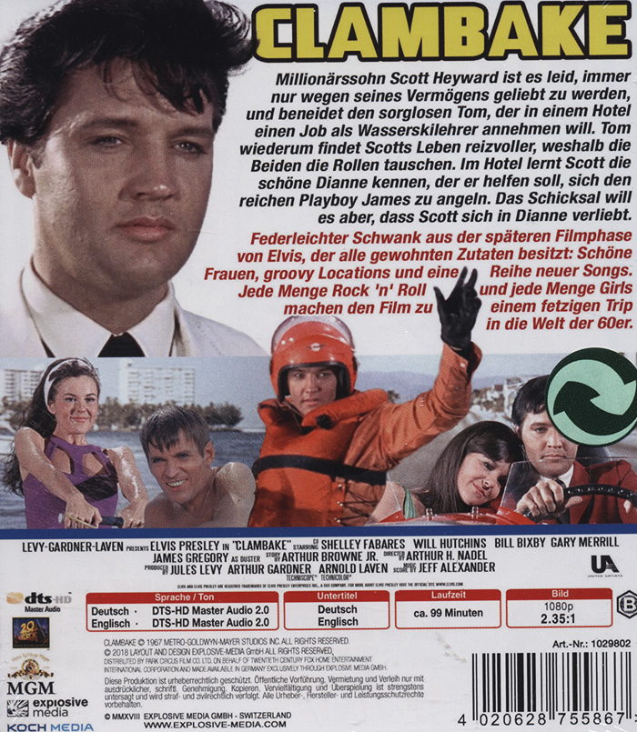Clambake (ej svensk text) (Blu-ray) - 2
