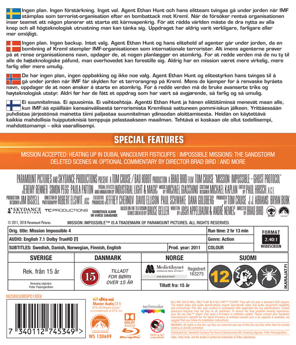 Mission: Impossible - Ghost Protocol (Blu-ray) - 2
