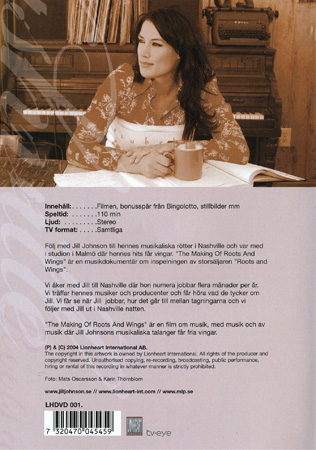 Jill Johnson - The Making of Roots and Wings (Begagnad) - 2