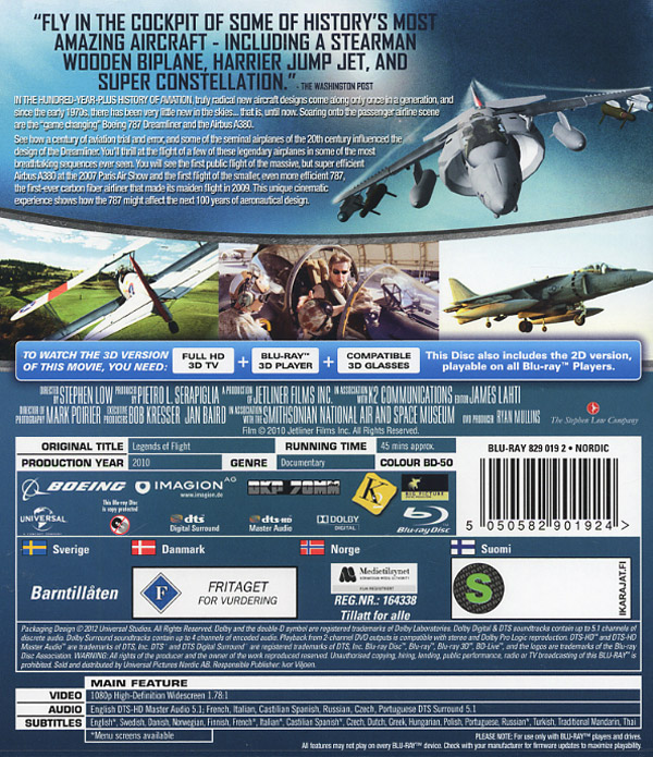 Legends of Flight (Real 3D + Blu-ray) - 2