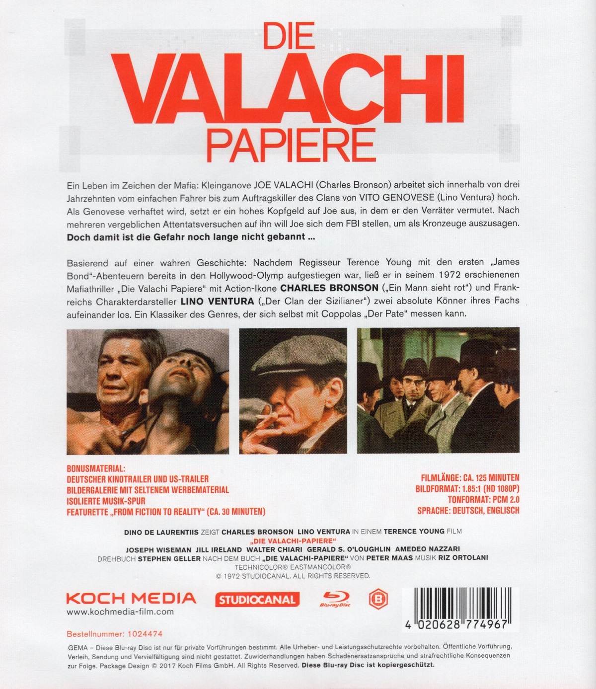 Valachi Papers Ej Svensk Text Blu Ray 