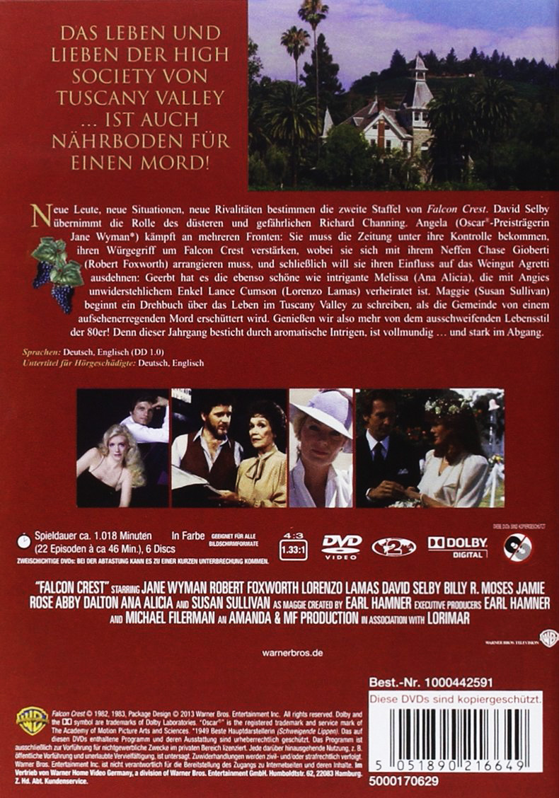 Falcon Crest - Säsong 2 (ej svensk text) - 2