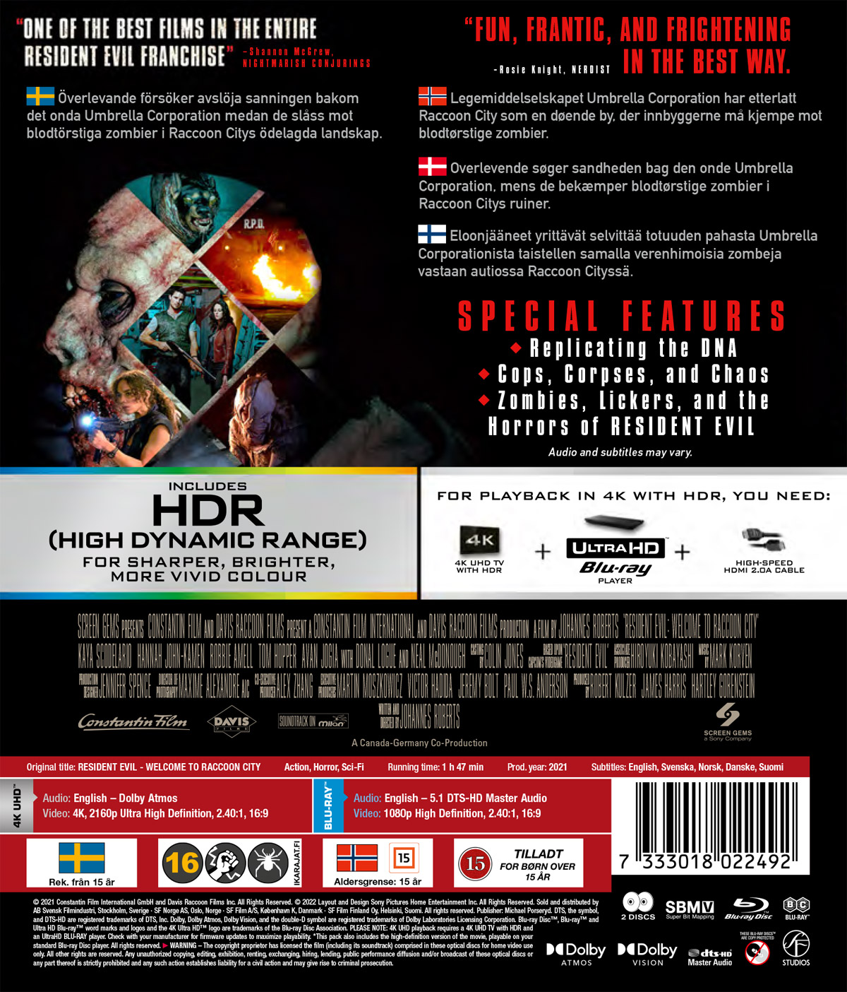 Resident Evil - Welcome To Racoon City (4K Ultra HD + Blu-ray) - 2