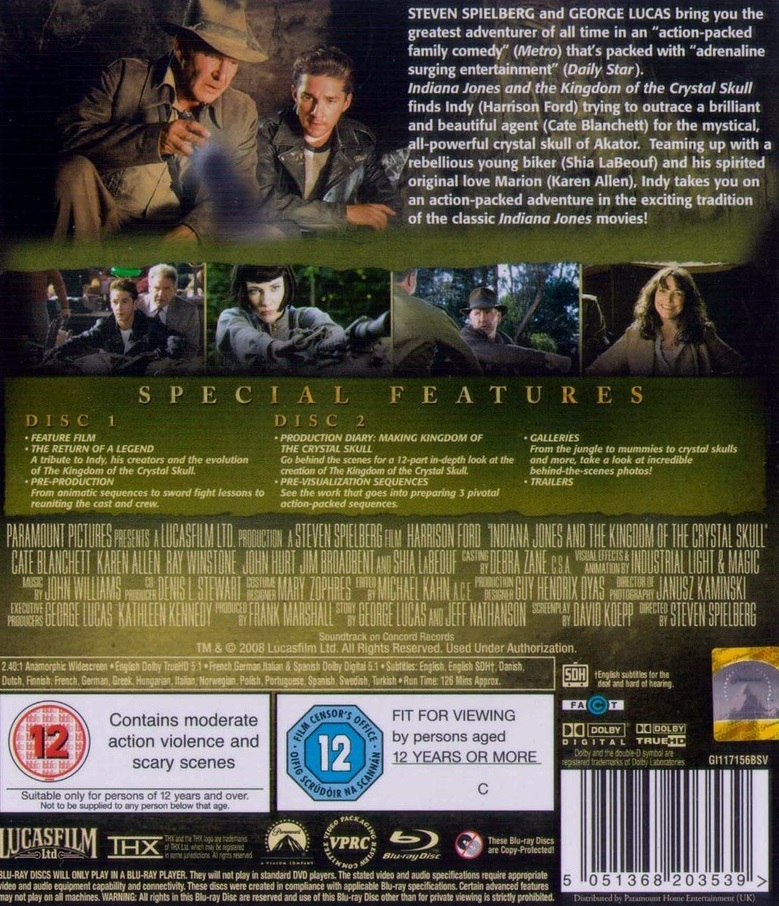 Indiana Jones Och Kristalldödskallens Rike (2-disc) (Blu-ray) - 2