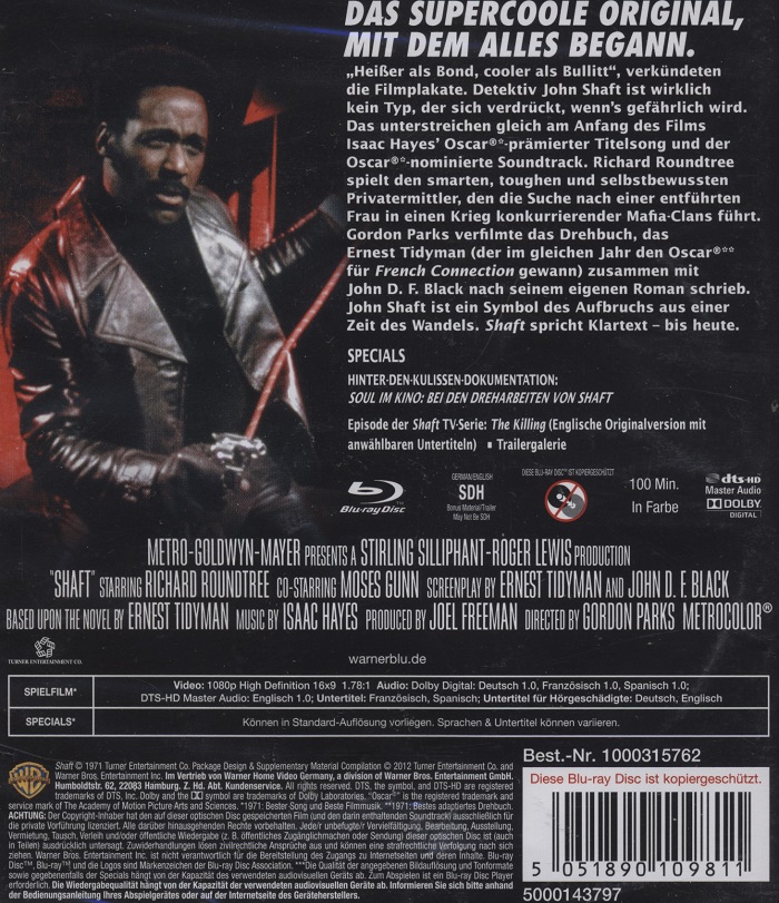 Shaft (ej svensk text) (Blu-ray) - 2