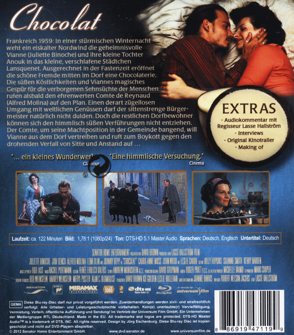 Chocolat (ej svensk text) (Blu-ray) - 2