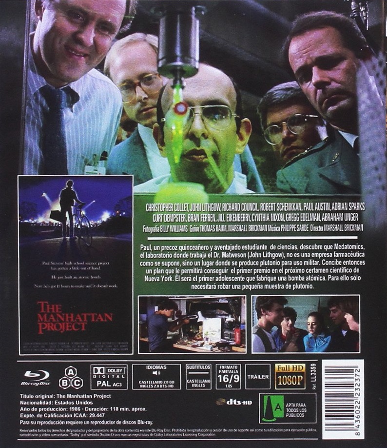 Manhattan Project (ej svensk text) (Blu-ray) - 2