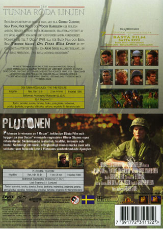 Tunna Röda Linjen / Plutonen (2-disc) (Begagnad) - 2