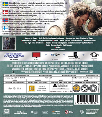 Apornas Planet - Uppgörelsen (2-disc) (Blu-ray + Real 3D) - 2