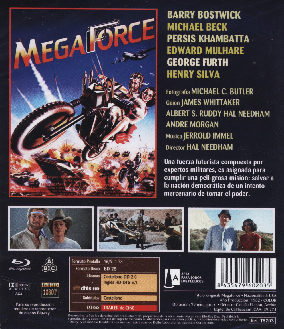 Megaforce (ej svensk text) (Blu-ray) - 2