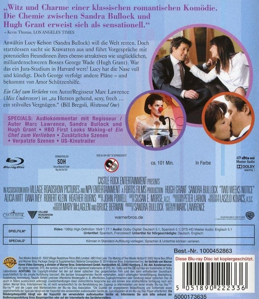 Two Weeks Notice (ej svensk text) (Blu-ray) - 2