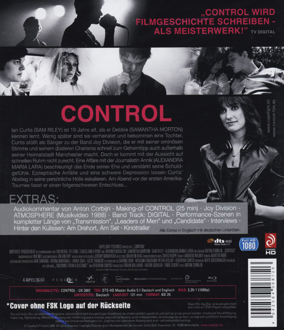 Control (ej svensk text) (Blu-ray) - 2
