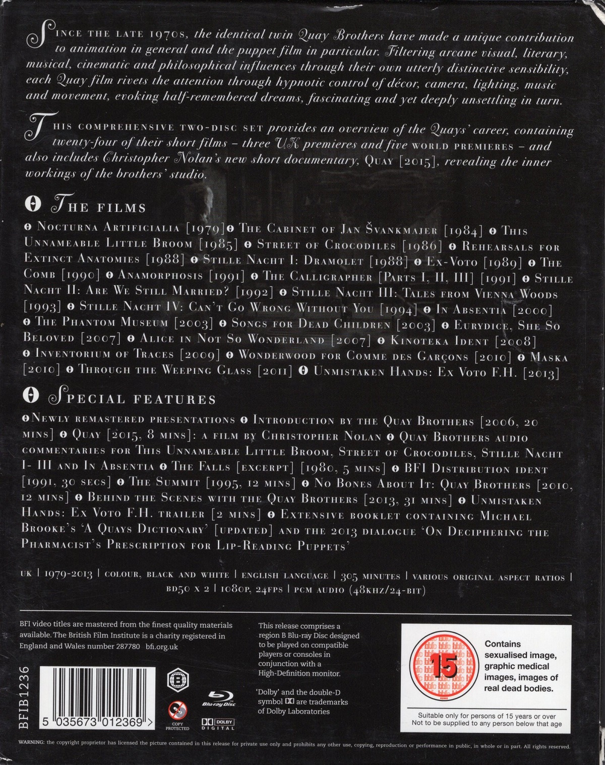 Inner Sanctums - Quay Brothers: The Collected Animated Films 1979 - 2013 (ej svensk text) (Blu-ray) - 2