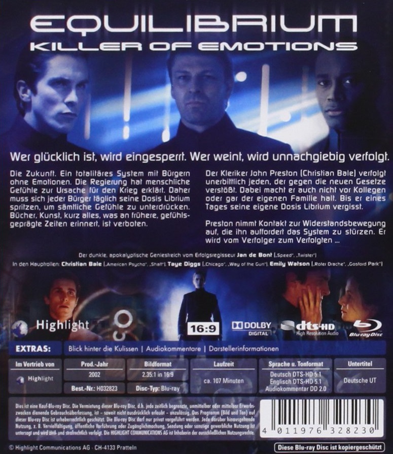 Equilibrium (ej svensk text) (Blu-ray) - 2