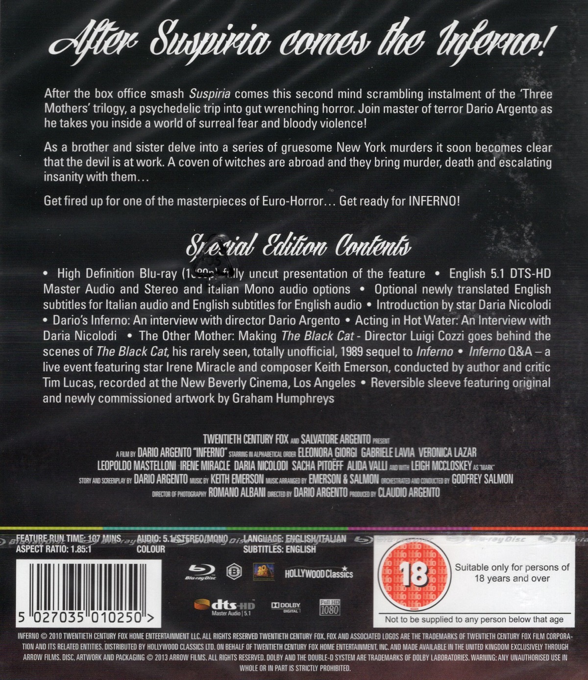 Inferno (ej svensk text) (Blu-ray) - 2
