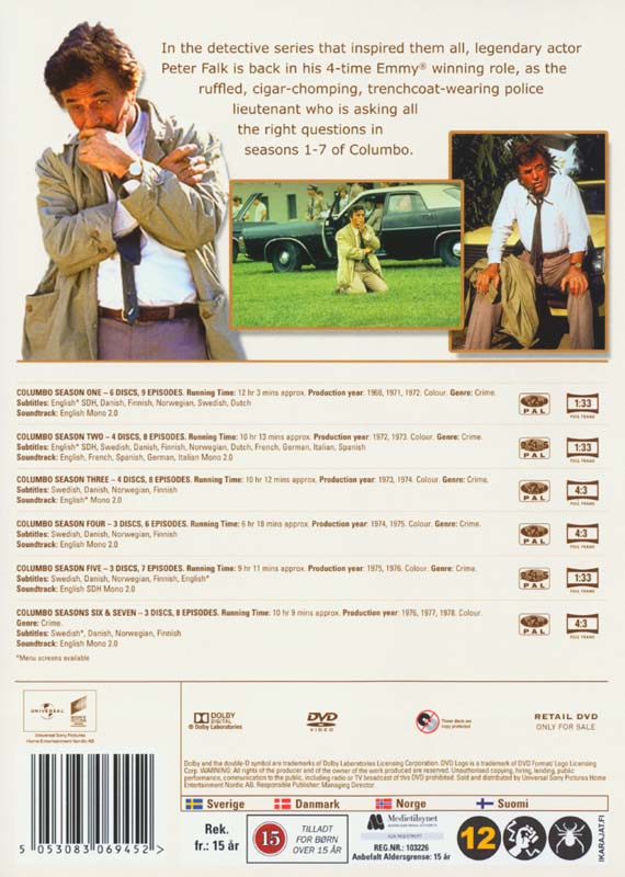 Columbo - Säsong 1-7 (23-disc) - 2