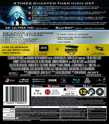Da Vinci Koden - the 10th Anniversary (4K Ultra HD + Blu-ray) - 2