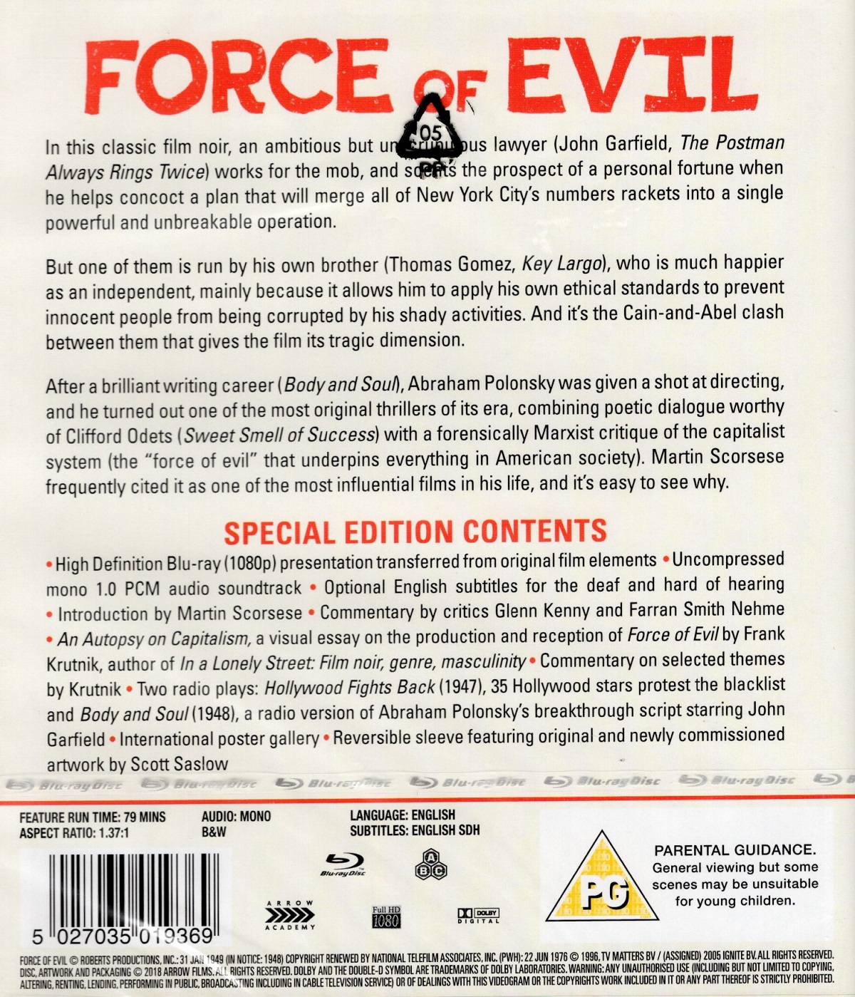 Force of Evil (ej svensk text) (Blu-ray) - 2