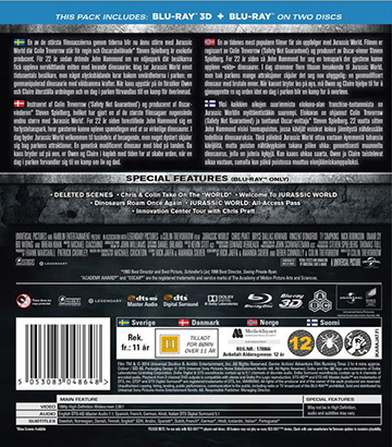 Jurassic World (Blu-ray + Real 3D) - 2