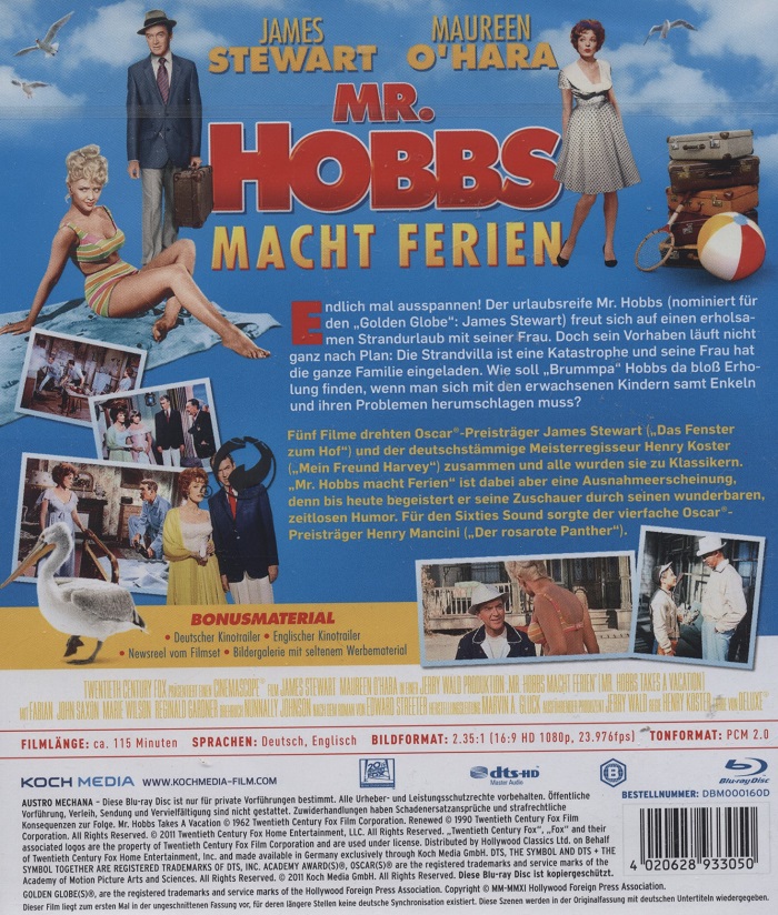 Mr. Hobbs Takes A Vaction (ej svensk text) (Blu-ray) - 2