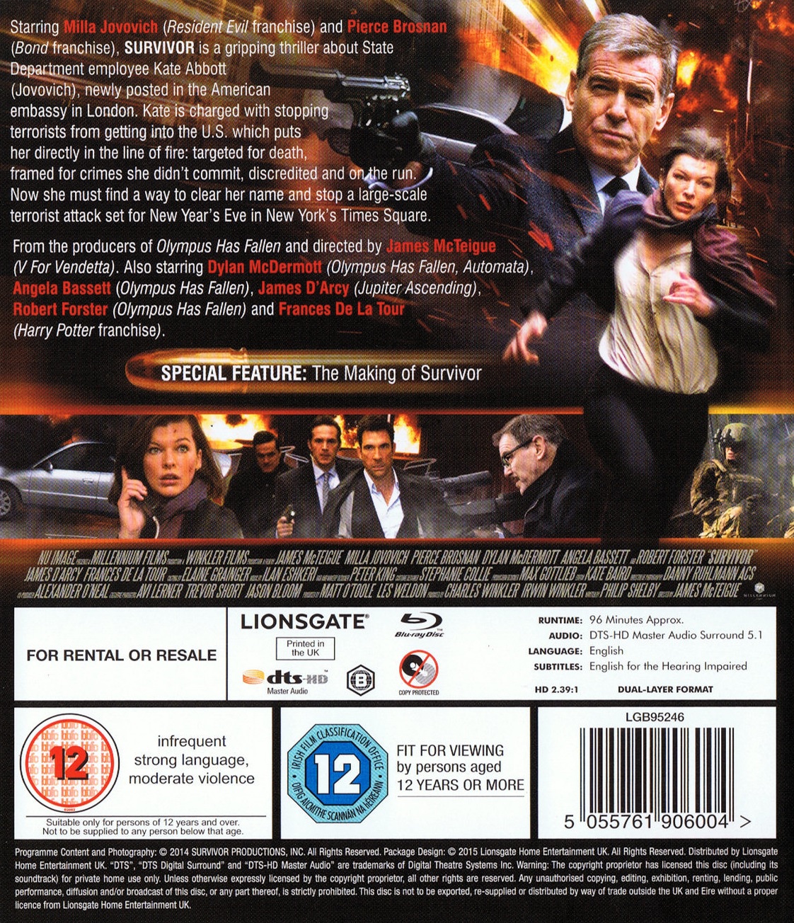 Survivor (ej svensk text) (Blu-ray) - 2
