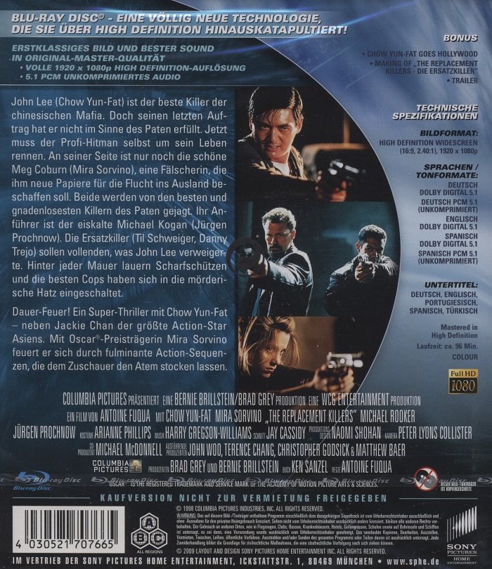 Replacement Killers (ej svensk text) (Blu-ray) - 2