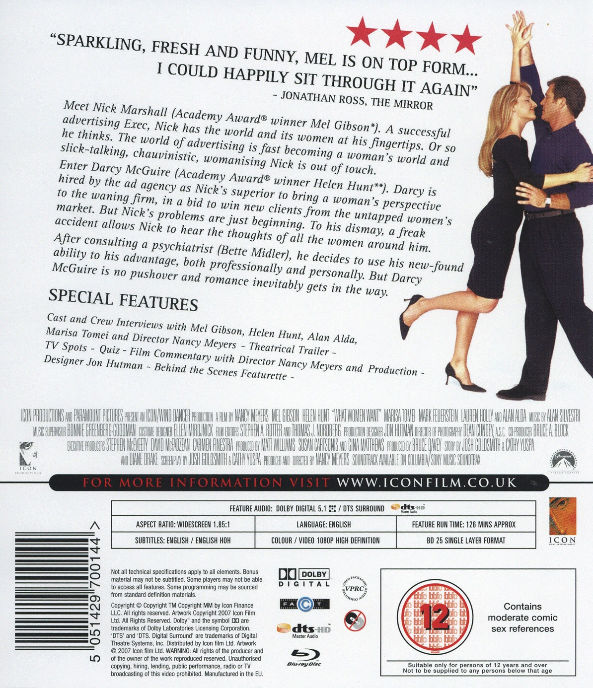 What Women Want (ej svensk text) (Blu-ray) - 2