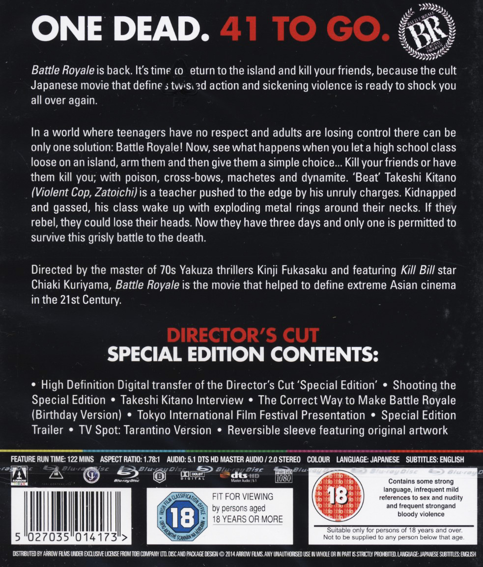 Battle Royale - Director's Cut (ej svensk text) (Blu-ray) - 2