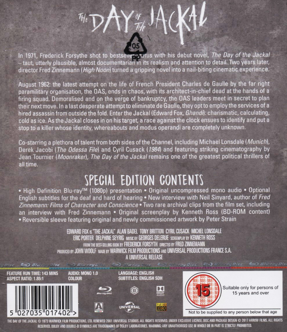 Day of the Jackal (ej svensk text) (Blu-ray) - 2