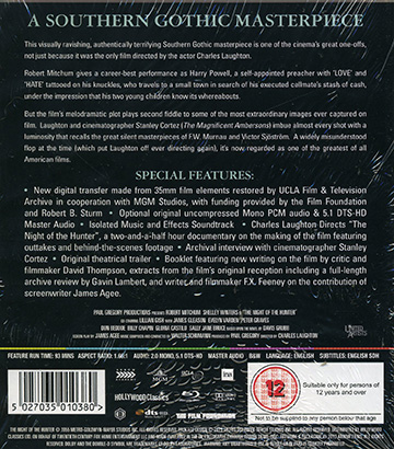 Night of the Hunter (ej svensk text) (Blu-ray) - 2