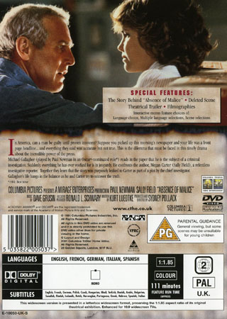 Absence of Malice - 2