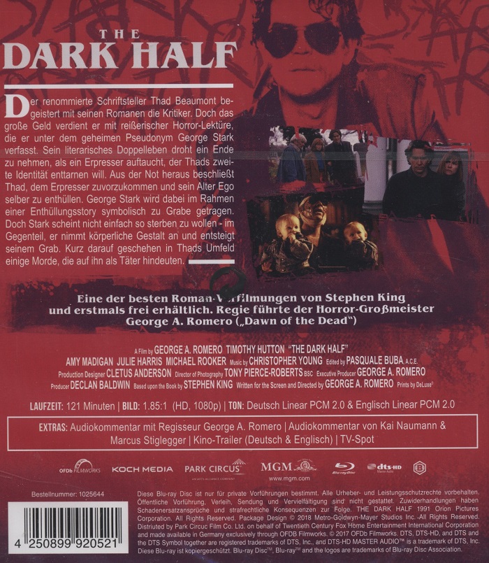 Dark Half (ej svensk text) (Blu-ray) - 2