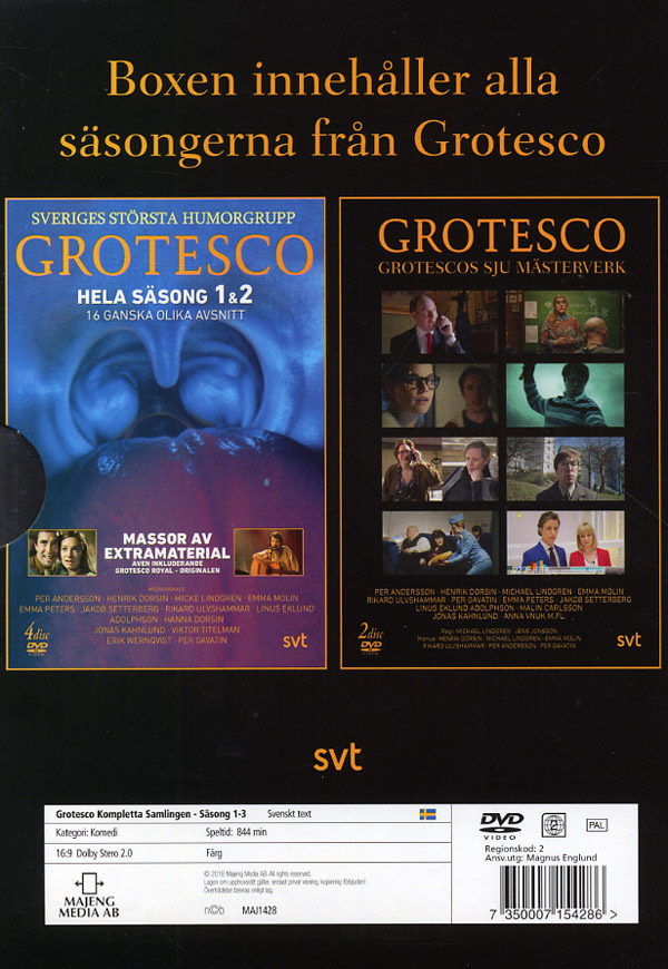 Samlingsbox Grotesco - Alla Säsongerna - 2