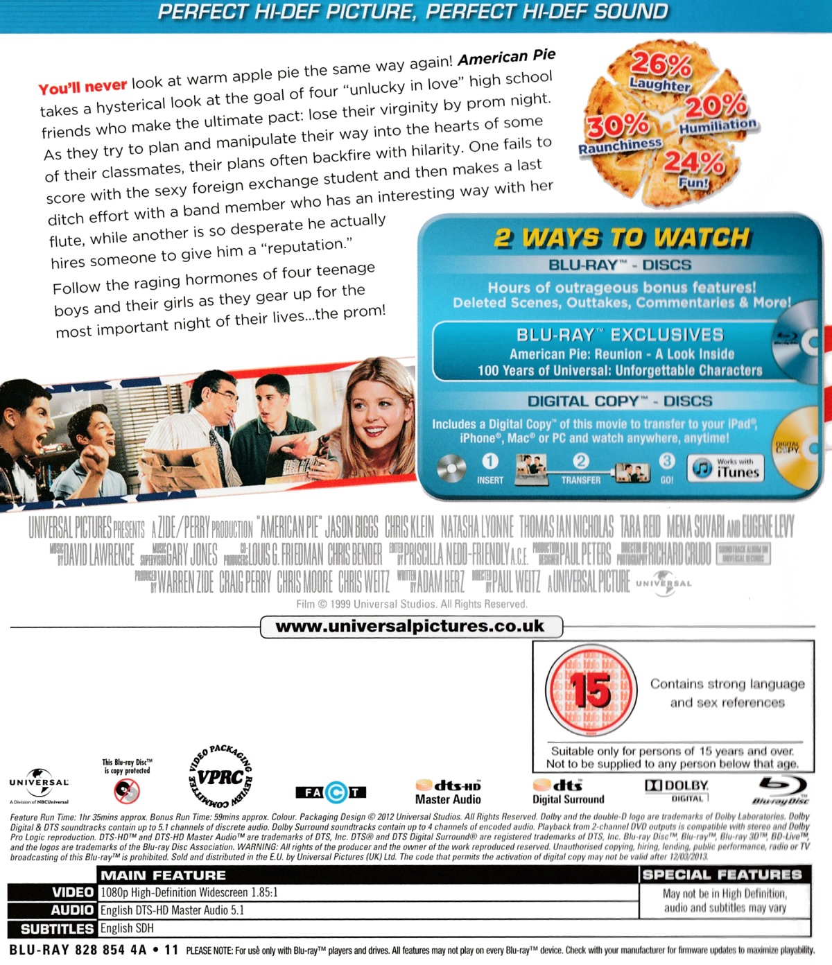 American Pie (ej svensk text) (Blu-ray) - 2