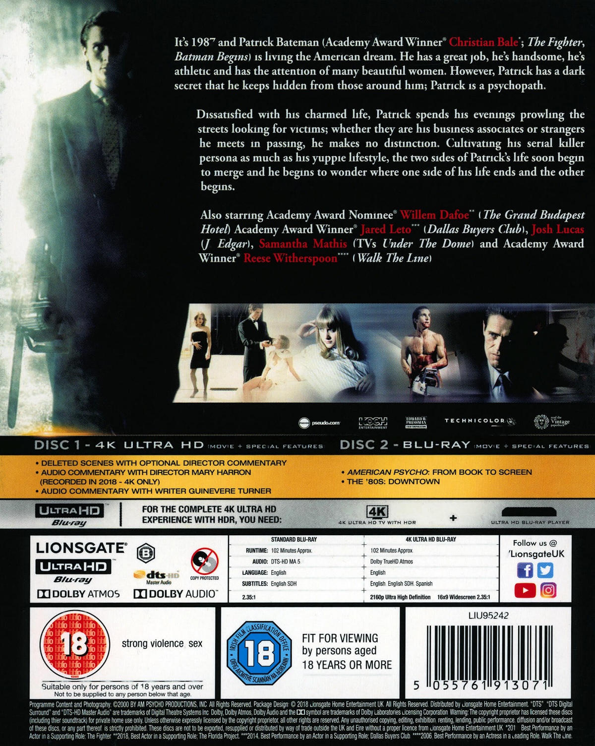 American Psycho (ej svensk text) (4K Ultra HD + Blu-ray) - 2