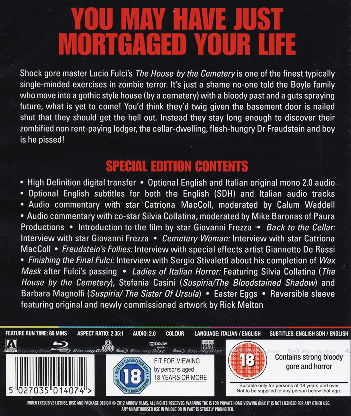 House By the Cemetery (ej svensk text) (Blu-ray) - 2