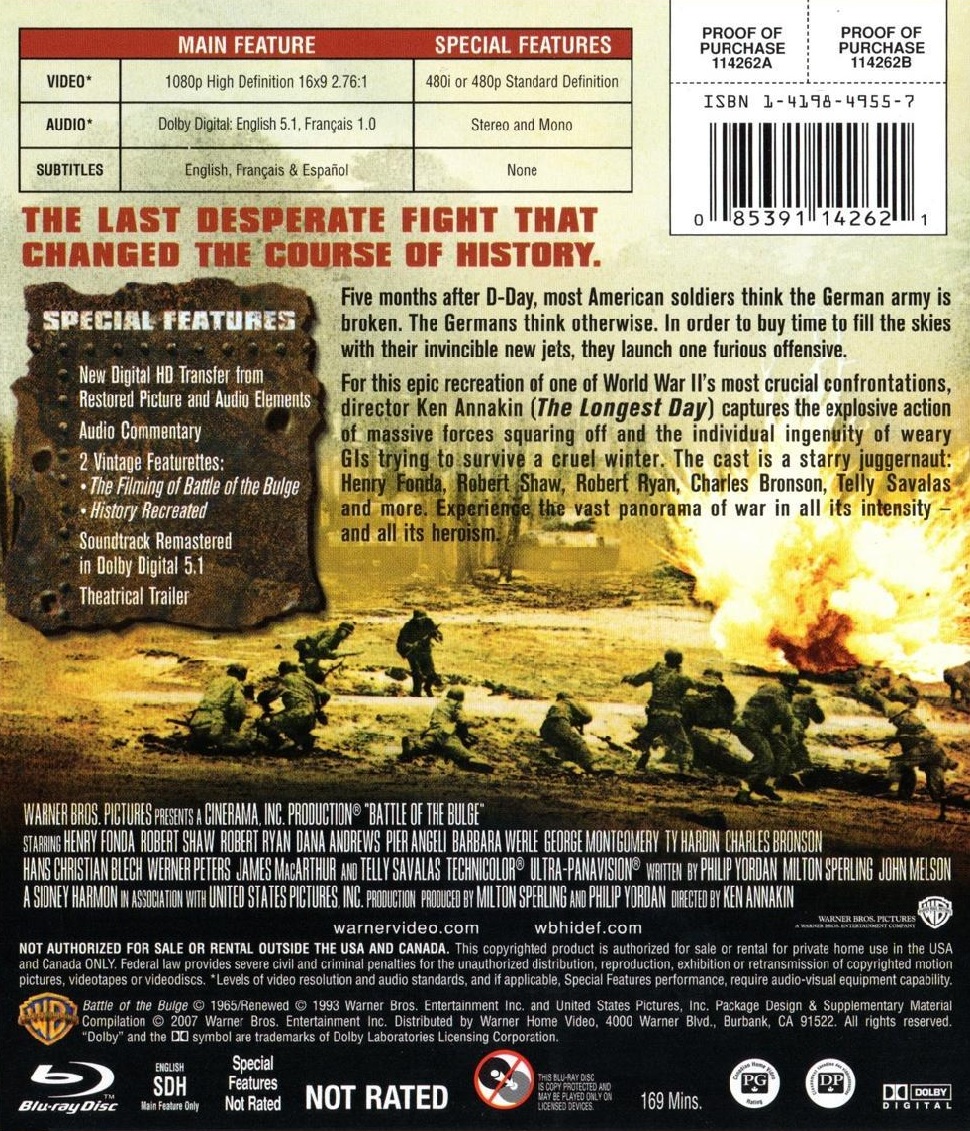 Battle of the Bulge (ej svensk text) (Blu-ray) - 2
