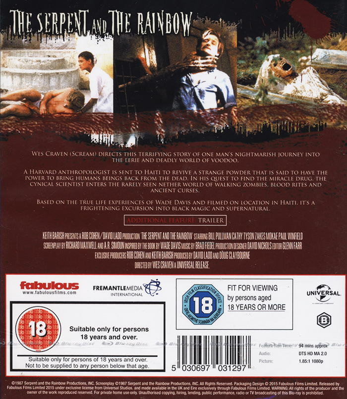 Serpent And the Rainbow (ej svensk text) (Blu-ray) - 2