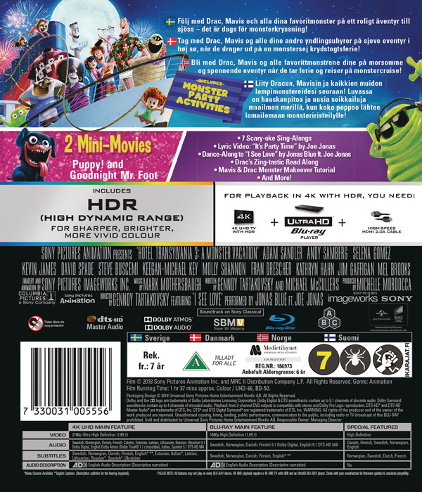 Hotel Transylvania 3: A Monster Vacation (4K Ultra HD Blu-ray) - 2