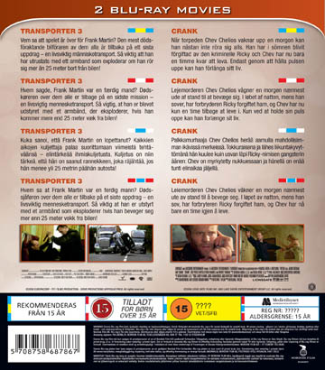 Transporter 3 / Crank (2-disc) (Blu-ray) - 2