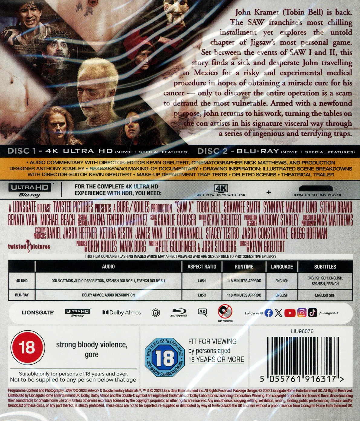 Saw X (ej svensk text) (4K Ultra HD + Blu-ray) - 2