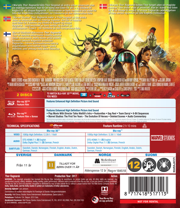 Thor 3: Ragnarok (Blu-ray 3D + Blu-ray) - 2