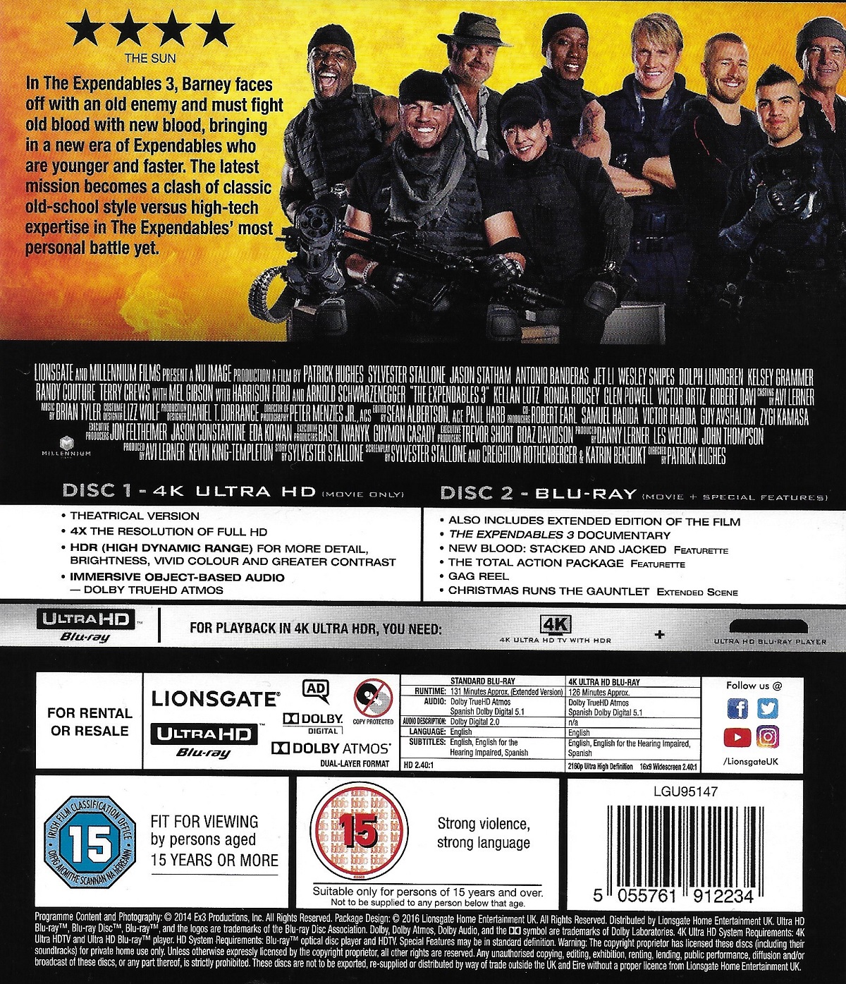 The Expendables 3 (ej svensk text) (4K Ultra HD + Blu-ray) - 2