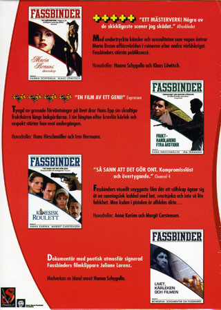 Fassbinder Collection - Volym 1 (4-disc) - 2