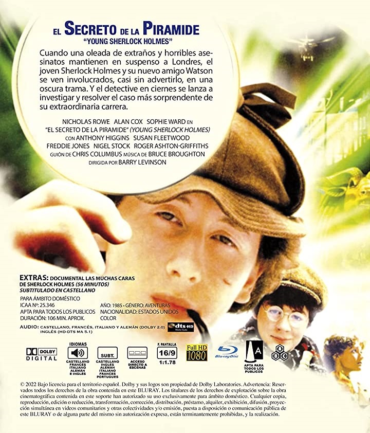 Young Sherlock Holmes (ej svensk text) (Blu-ray) - 2