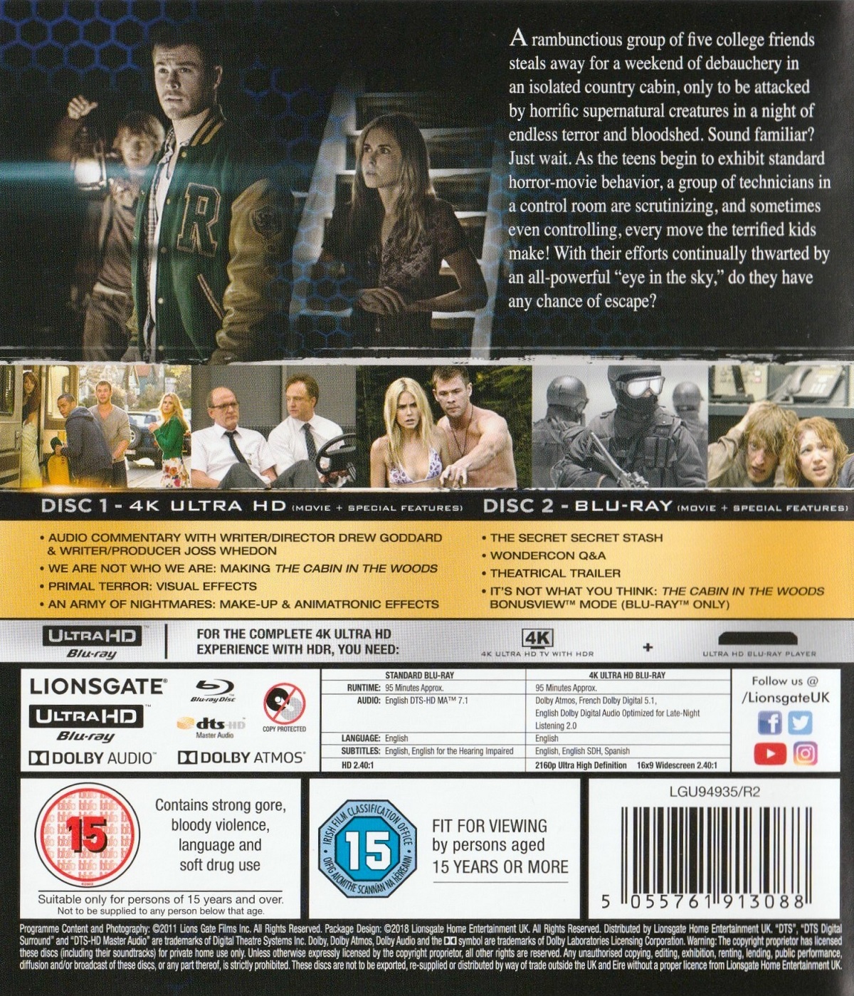 Cabin In the Woods (ej svensk text) (4K Ultra HD + Blu-ray) - 2