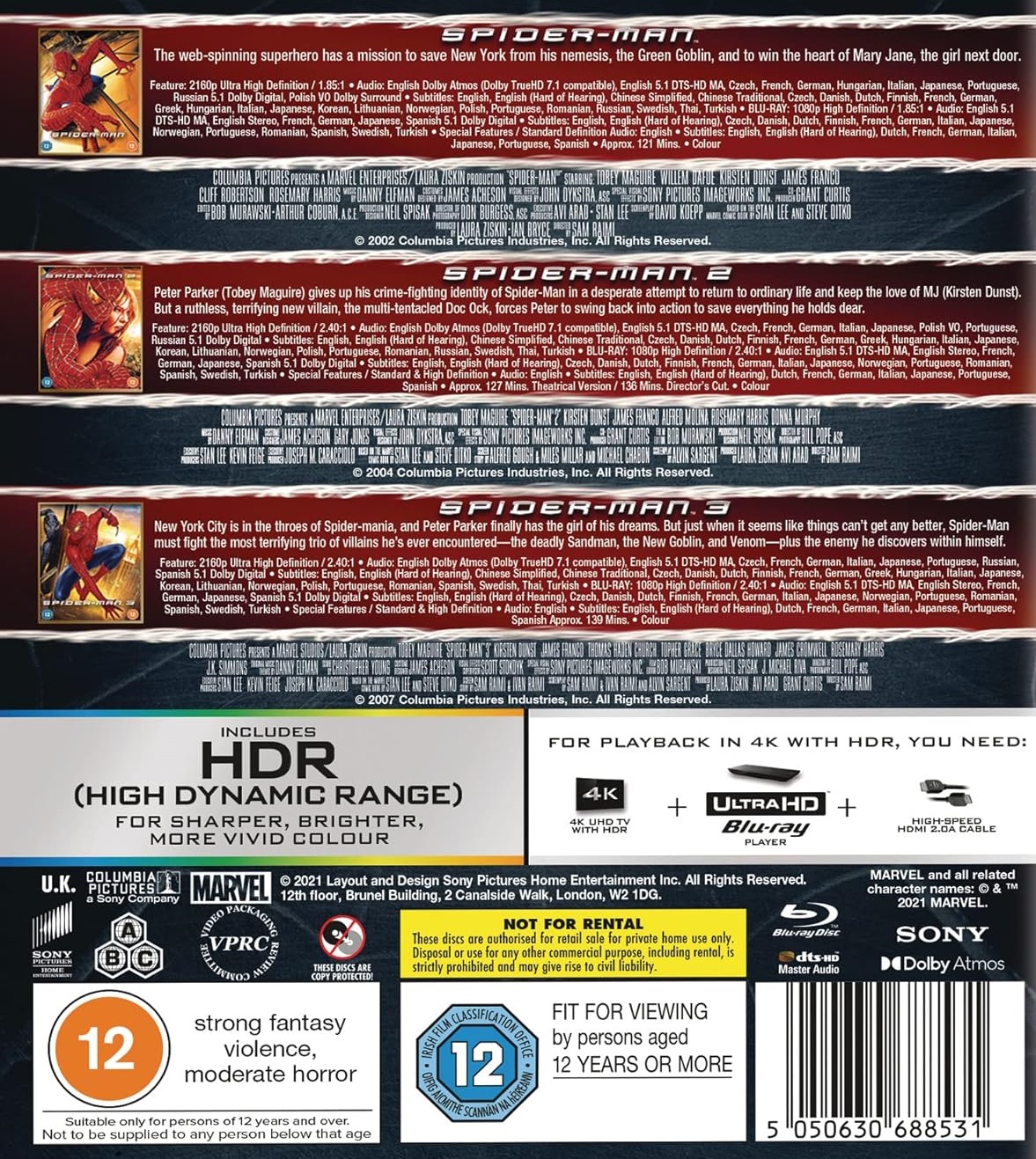 Spider-Man Deluxe Trilogy (4K Ultra HD + Blu-ray) - 2